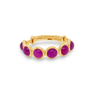 Ruby 7-Stone Round Ring