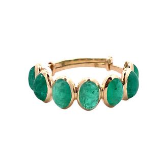 Emerald 7-Stone Oval Ring
