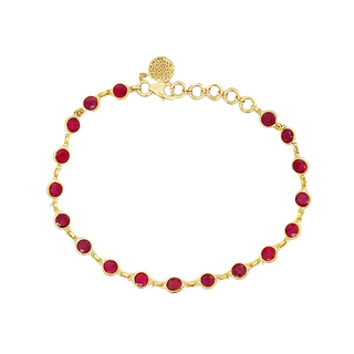 Round Ruby Bracelet