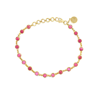 Round Pink Tourmalines Bracelet