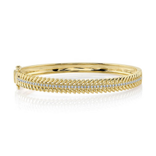 Diamond Laurel Wreath Bangle