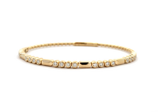 14Ky GOLD FLEX BRACELET WITH 1