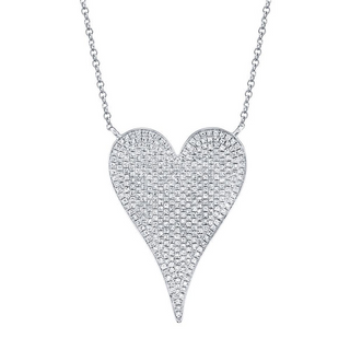 Diamond Pave Heart Necklace