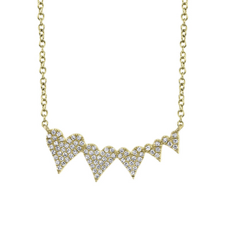 Graduated Hearts Necklace