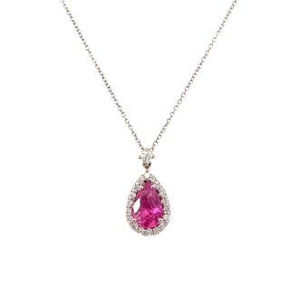 Pink sapphire pendant