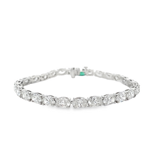 Oval Lab-Diamond Bracelet