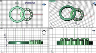14K TWO-TONE YELLOW & WHITE DO