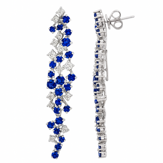 18KW 3.42CT SAPPHIRE AND 0.12C