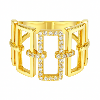 14KY GOLD 0.17CT DIAMOND GEOME