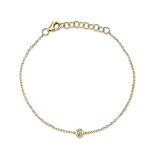 Bezel diamond bracelet