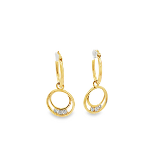 Swirl Diamond Earrings