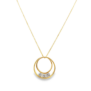 Swirl Diamond Pendant