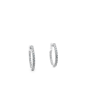 Inside Out Diamond Hoops