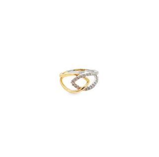 Diamond Crossover Ring