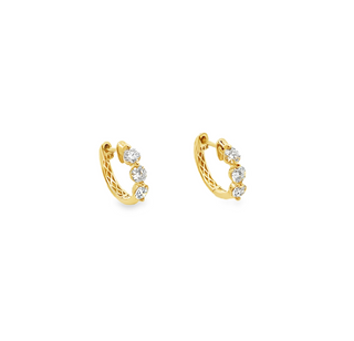 Three Stone Hoops