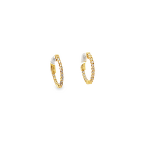 Inside Out Diamond Hoops
