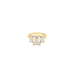 14KY GOLD 5.15CT EMERALD CUT L
