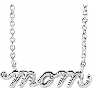 SS 18" PETITE SCRIPT "MOM" NEC