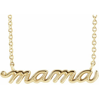 14KY GOLD  18" PETITE SCRIPT "