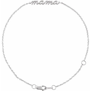 SS 7.5" PETITE SCRIPT "MAMA" B