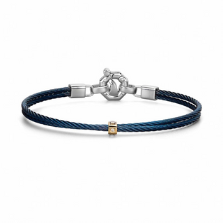 Thin Blue Rope Bracelet
