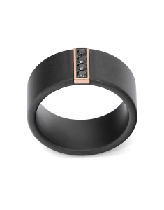 BLACK CERAMIC/18K ROSE GOLD 10