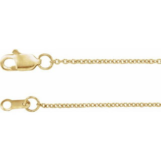 14KY GOLD 18" 1MM CABLE LINK C