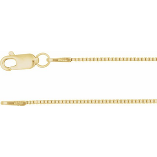 14KY GOLD 18" 0.75MM BOX CHAIN