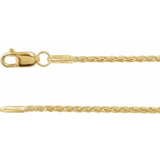 14KY GOLD 18" 1.25MM WHEAT LIN