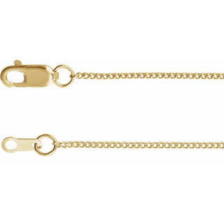 14KY GOLD 18" 1MM DIAMOND-CUT