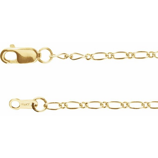 14KY GOLD 18" 1.5MM FIGARO LIN