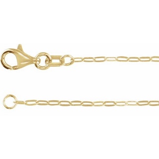 14KY GOLD 18" 1.25MM PAPERCLIP