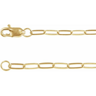 14KY GOLD 18" 2.1MM PAPERCLIP