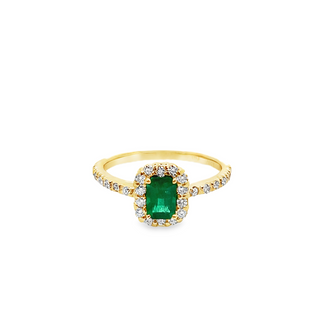 18KY GOLD 0.48CT EMERLAD WITH