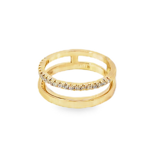 14KY GOLD 0.18CT DIAMOND OPEN