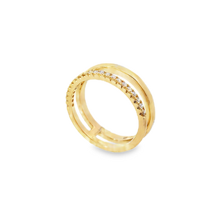 14KY GOLD 0.18CT DIAMOND OPEN
