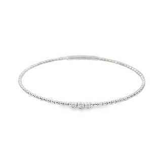 14KW GOLD 6.75" 0.07CT DIAMOND