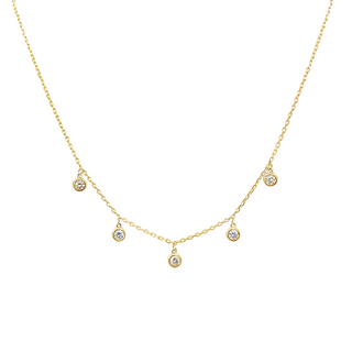 14KY GOLD 18" 0.50CT DIAMOND D