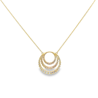 14KY GOLD 18" 1.24CT DIAMOND T