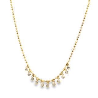 14KY GOLD 18" 0.33CT DIAMOND D