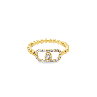 14KY GOLD 0.22CT DIAMOND OPEN