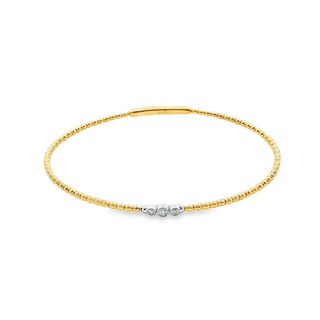 14KY/W GOLD 6.75" 0.07CT DIAMO