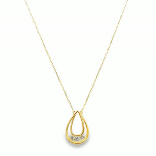 14KY GOLD 18" 0.32CT OPEN TEAR