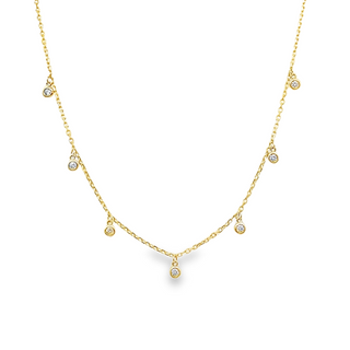 14KY GOLD 18" 0.23CT DIAMOND D