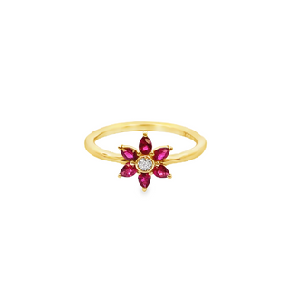18KY GOLD "DAFFODIL GARDEN" 0.