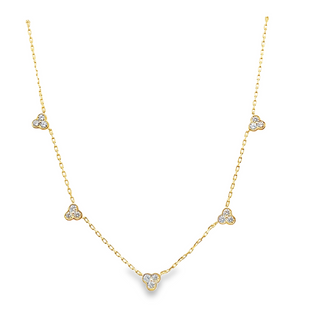 18KY GOLD 16-18" TRINITY STATI