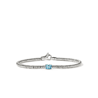 Blue Topaz Heishi Bracelet