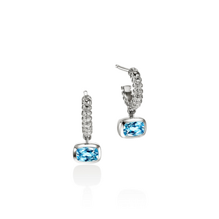 Topaz Heishi Hoops