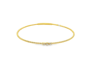 3-Stone Beaded Bangle