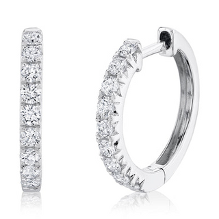 Shy Diamond Hoops